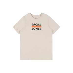 Jack & Jones Junior Tričko  oranžová / černá / béžová