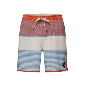 QUIKSILVER Plavecké šortky 'OCEANMADE SCALLOP'  bílá / oranžová / černá / světlemodrá