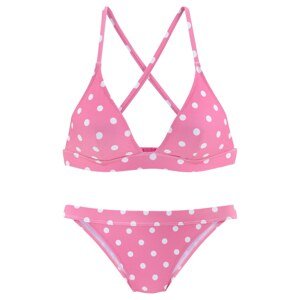 LASCANA Bikiny  pink / bílá