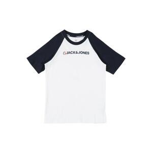 Jack & Jones Junior Tričko  námořnická modř / oranžová / bílá