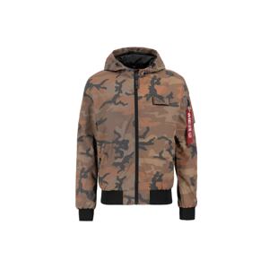 ALPHA INDUSTRIES Přechodná bunda  hnědá / antracitová / olivová / oranžová