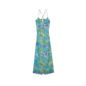 Scalpers Letní šaty 'Lima'  tyrkysová / rákos / fialová