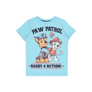 PAW Patrol Tričko  světlemodrá / černá / červená / bílá / hnědá