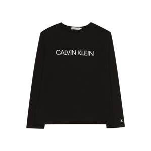 Calvin Klein Tričko  černá / bílá