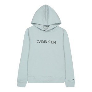 Calvin Klein Jeans Mikina  pastelová modrá / černá