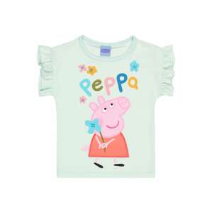 Peppa Pig Tričko  světle zelená / mix barev / růžová