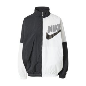 Nike Sportswear Přechodná bunda  černá / bílá