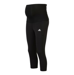 ADIDAS PERFORMANCE Sportovní kalhoty  černá / bílá