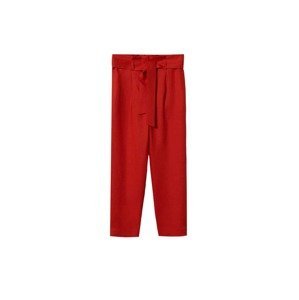 MANGO Kalhoty se sklady v pase 'Ampabelt'  červená