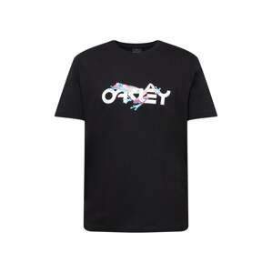 OAKLEY Funkční tričko 'RETRO FROG'  světlemodrá / růžová / černá / bílá
