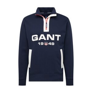 GANT Mikina  modrá / offwhite