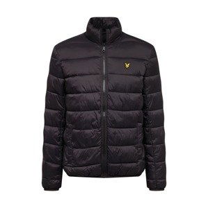 Lyle & Scott Přechodná bunda  černá / žlutá / bílá