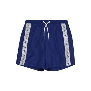 Calvin Klein Swimwear Plavecké šortky  kobaltová modř / bílá