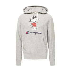 Champion Reverse Weave Mikina 'Peanuts'  tmavě modrá / šedá / červená / černá / bílá