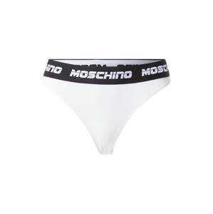 Moschino Underwear Tanga 'Perizoma'  černá / bílá