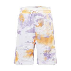 ADIDAS PERFORMANCE Sportovní kalhoty  bílá / oranžová / fialová / pastelová fialová
