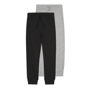OVS Kalhoty  šedý melír / černá
