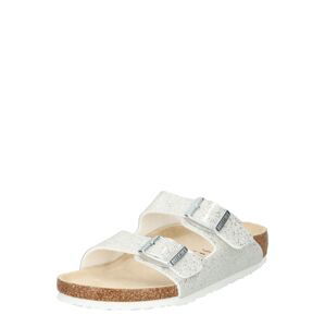 BIRKENSTOCK Otevřená obuv  stříbrně šedá / černá