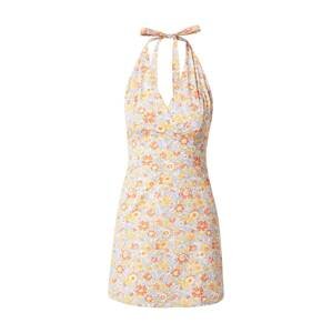 NEON & NYLON Letní šaty 'PRISCILLA'  světlemodrá / meruňková / korálová / bílá