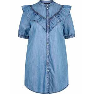 Zizzi Košilové šaty 'Raul'  modrá džínovina