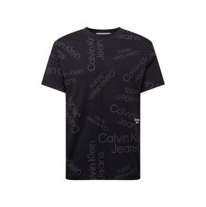 Calvin Klein Jeans Tričko  černá / antracitová