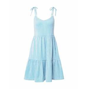 TOM TAILOR DENIM Letní šaty  modrá / bílá
