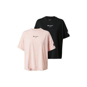 Champion Authentic Athletic Apparel Funkční tričko  černá / růžová / bílá