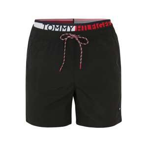 Tommy Hilfiger Underwear Plavecké šortky  červená / černá / bílá