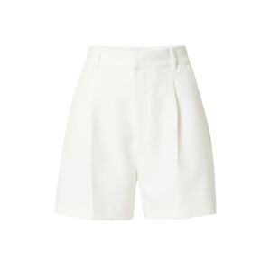 Abercrombie & Fitch Kalhoty se sklady v pase  bílá