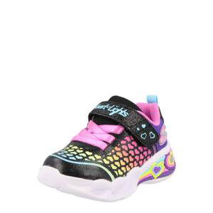 SKECHERS Tenisky 'SWEETHEART LIGHTS'  azurová / žlutá / svítivě fialová / pink / černá