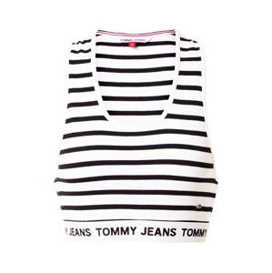 Tommy Jeans Top  černá / bílá