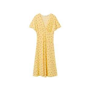 MANGO Letní šaty 'manzano'  žlutá / malinová / starorůžová