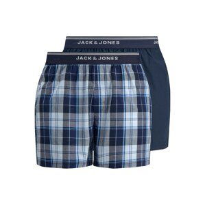 JACK & JONES Boxerky 'BRENT'  námořnická modř / světlemodrá / modrá / bílá