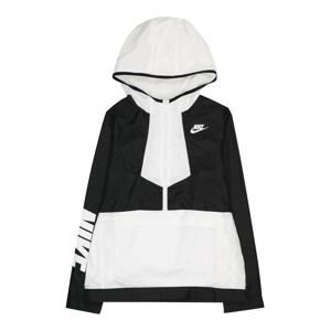 Nike Sportswear Přechodná bunda  černá / bílá