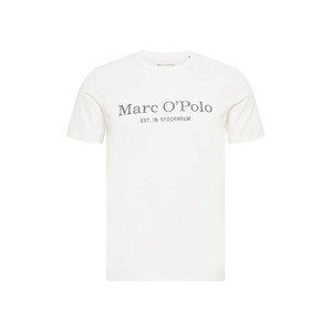 Marc O'Polo Tričko  bílá / černý melír