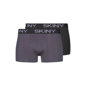 Skiny Boxerky  tmavě šedá / černá / bílá