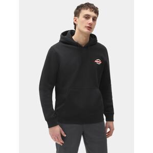 DICKIES Mikina 'RUSTON HOODIE'  červená / černá