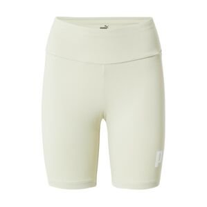 PUMA Sportovní kalhoty  bílá / pastelově zelená