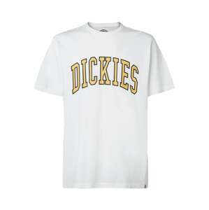 DICKIES Tričko 'AITKIN TEE'  žlutá / bílá