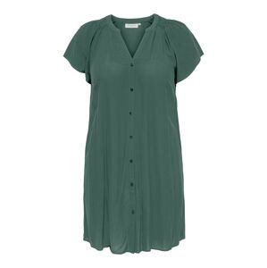ONLY Carmakoma Košilové šaty 'Kria'  tmavě zelená