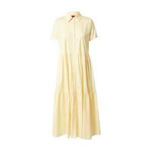 HUGO Košilové šaty 'Kennish'  pastelově žlutá