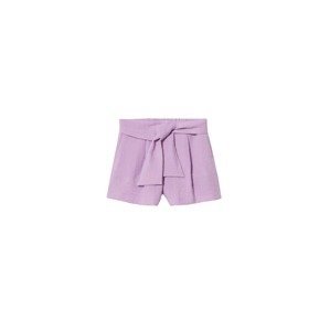 MANGO Kalhoty se sklady v pase ' tomasa'  pastelová fialová
