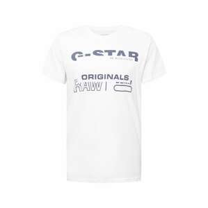 G-Star RAW Tričko  námořnická modř / bílá