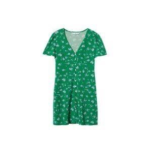 MANGO Košilové šaty 'CECIL'  světlemodrá / zelená