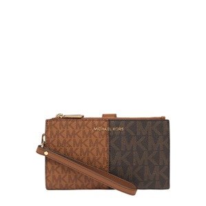 MICHAEL Michael Kors Peněženka 'WRISTLET'  okrová / kaštanově hnědá / tmavě hnědá