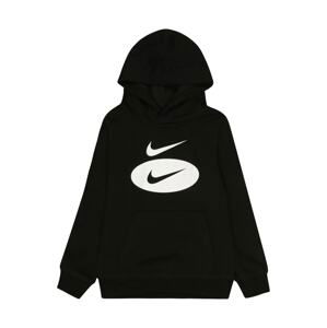 Nike Sportswear Mikina  černá / bílá