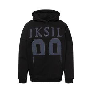 SikSilk Mikina  černá / chladná modrá / šedá