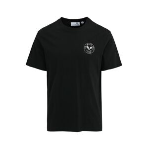 Sergio Tacchini Funkční tričko 'LINEA'  černá / bílá