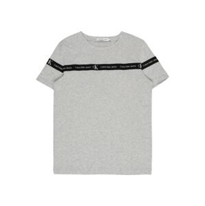 Calvin Klein Jeans Tričko  šedý melír / černá / bílá