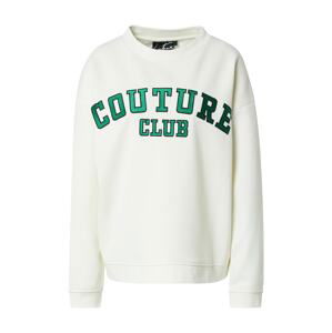 The Couture Club Mikina  trávově zelená / černá / bílá